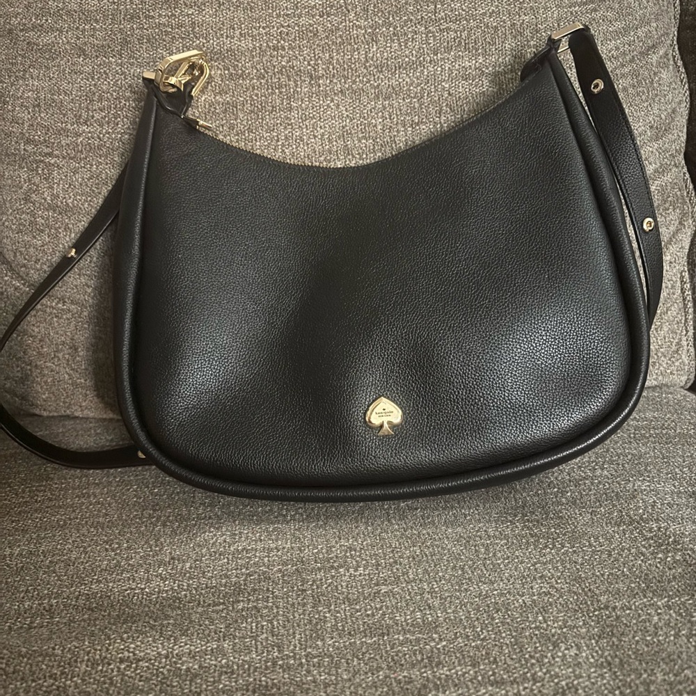 Black Leather Shoulder Bag